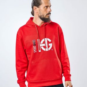 CLASS Sudadera de algodón roja