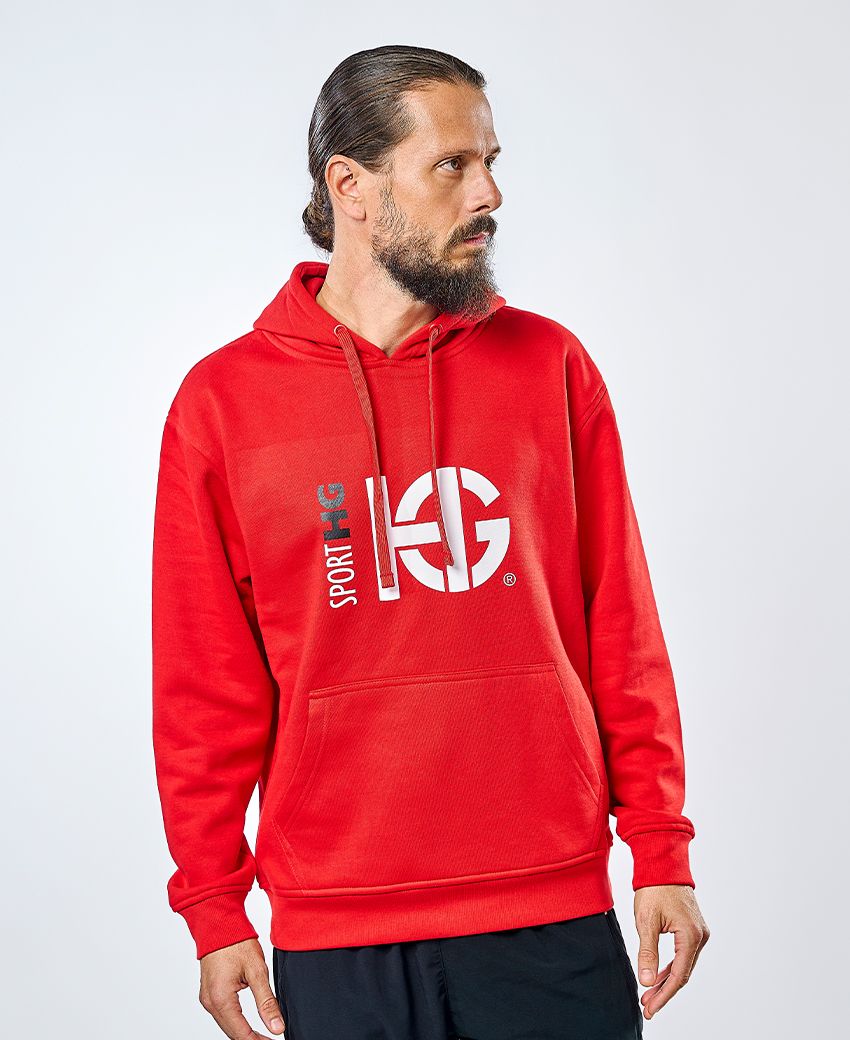 CLASS Sudadera de algodón roja - Imagen 2