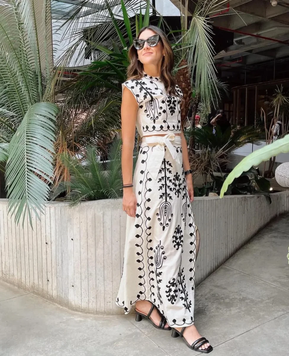 Melissa™ - Conjunto de top y falda larga - Imagen 4