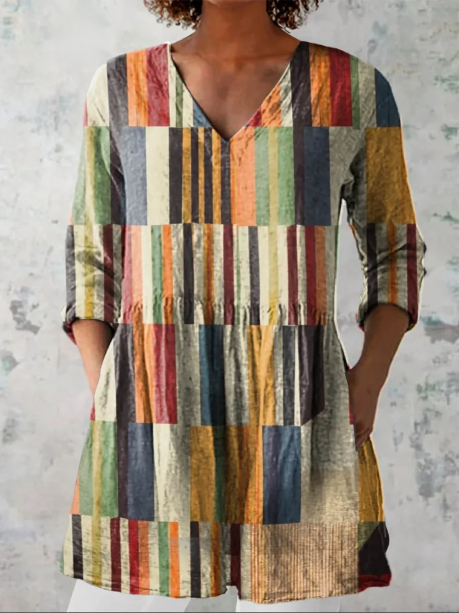 Chloe | Blusa Larga con Escote en V para Mujer - Imagen 2