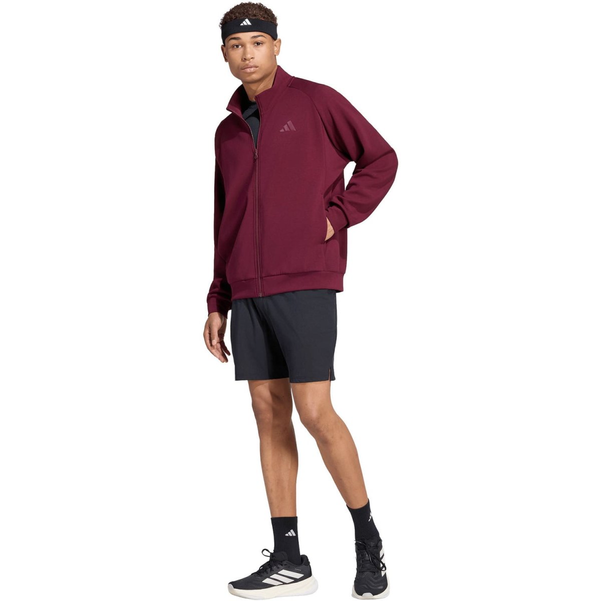 Chaqueta Adidas Cover Up Granate 2026 - Imagen 4