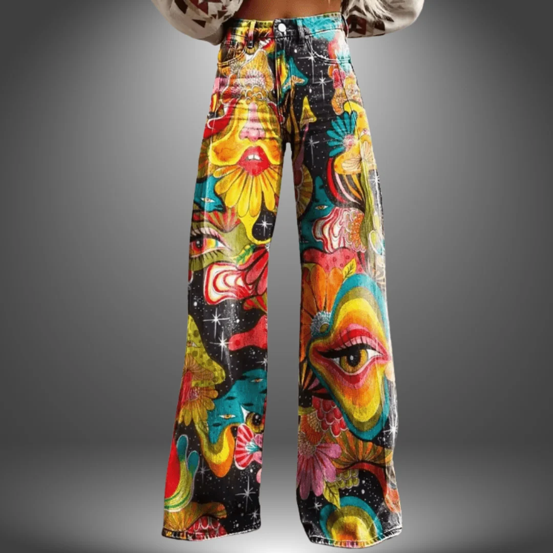 Olivia | Pantalones artísticos premium retro - Imagen 2
