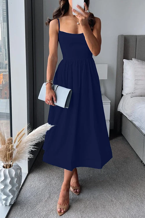 Martina™ | Elegante vestido midi con tiras - Imagen 4