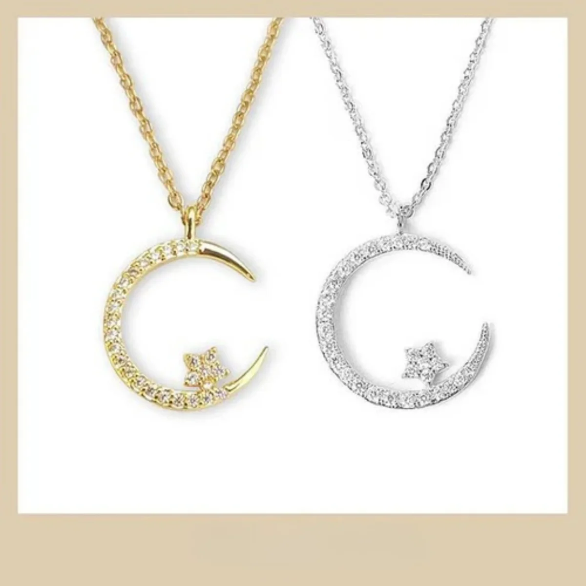 Celeste – Collar de Mujer Estrella y Luna - Imagen 4