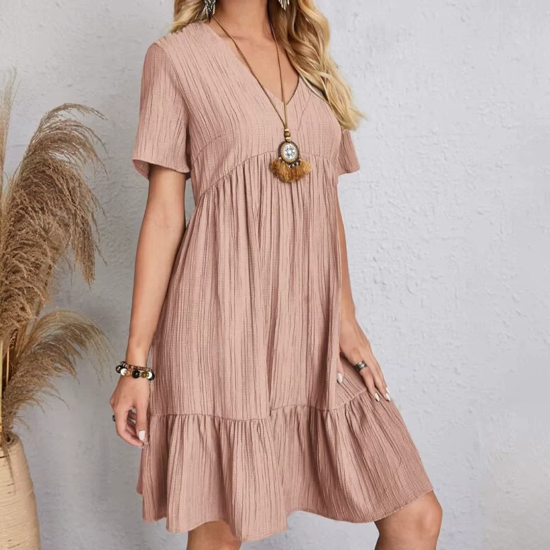 Natacha™ | Vestido fluido y favorecedor con textura plisada - Imagen 6