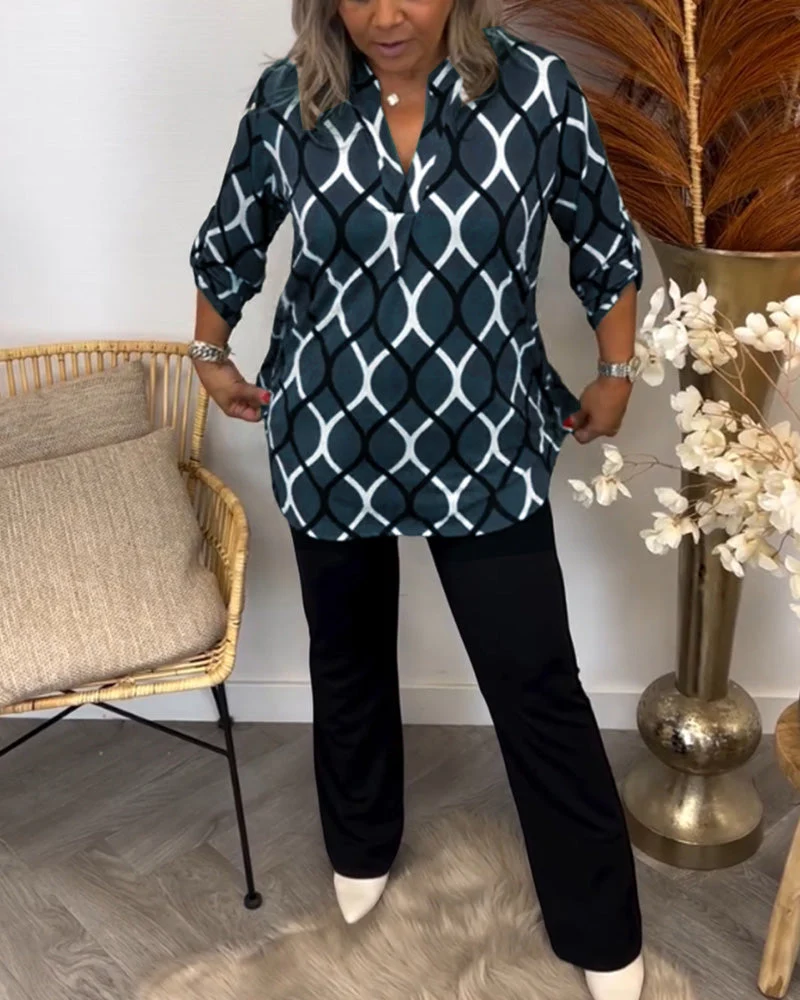 Noor | Blusa con estampado gráfico - Imagen 8