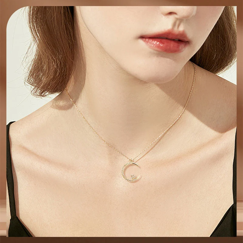 Celeste – Collar de Mujer Estrella y Luna - Imagen 7