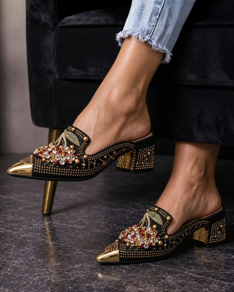 Gilda | Tacon con Cristales y Detalle de Cereza para Mujer - Imagen 3