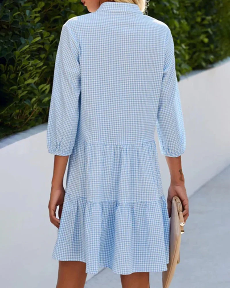 Bella | Vestido de cuadros de verano - Imagen 4