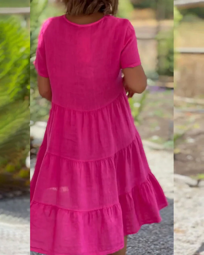 Nathalie™ | Vestido ligero con escote en pico - Imagen 3