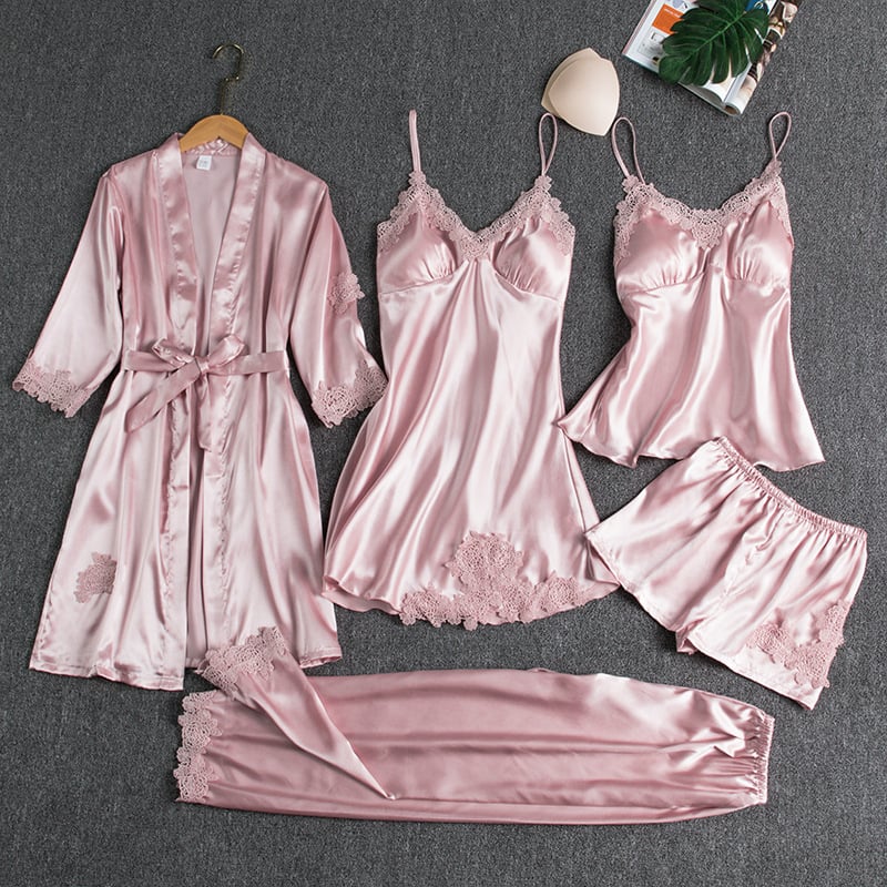 Helene | Conjunto de pijama de 5 piezas de Mujer - Imagen 7