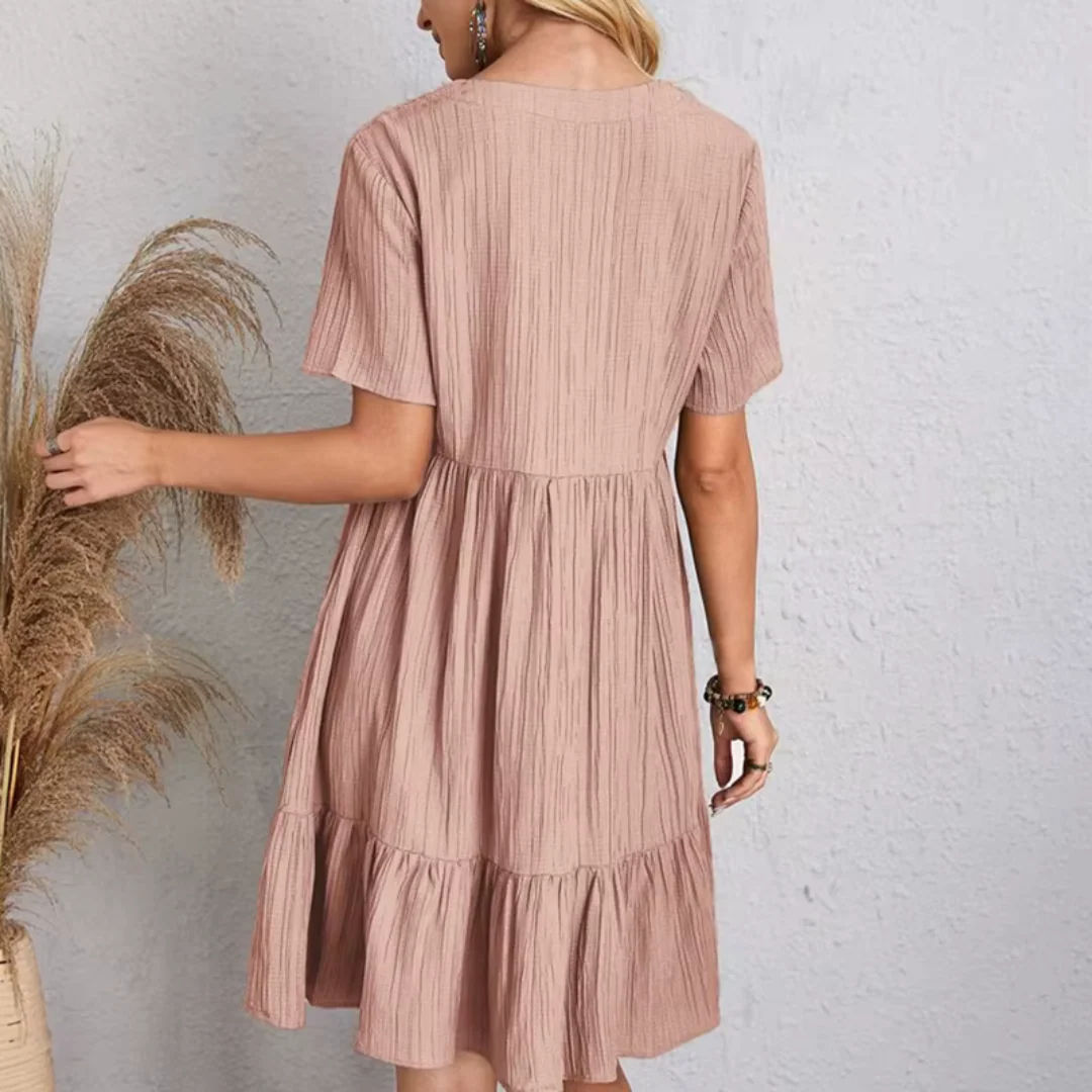 Natacha™ | Vestido fluido y favorecedor con textura plisada - Imagen 7