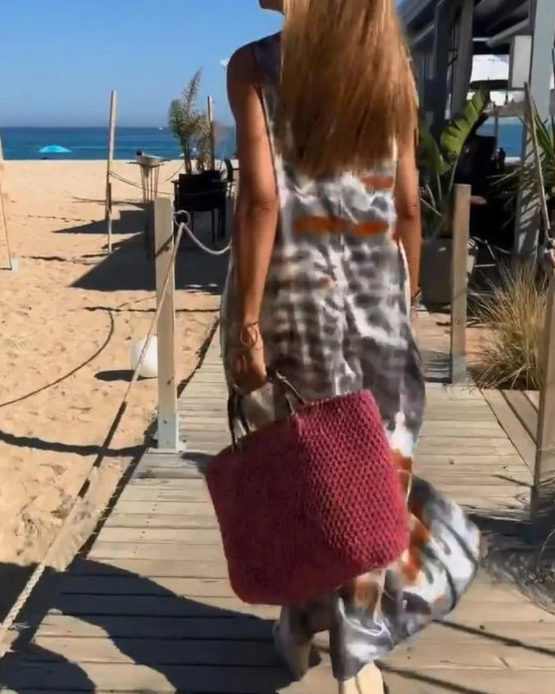 SORIA – Vestido sin mangas con estampado tie-dye - Imagen 3