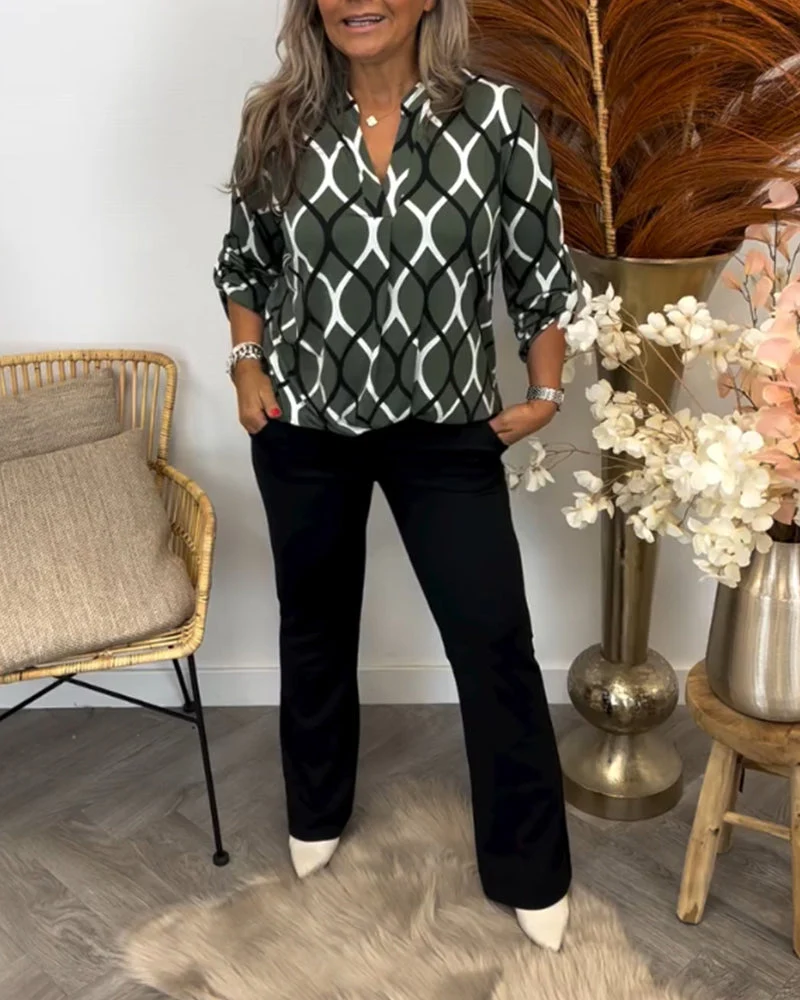 Noor | Blusa con estampado gráfico - Imagen 2