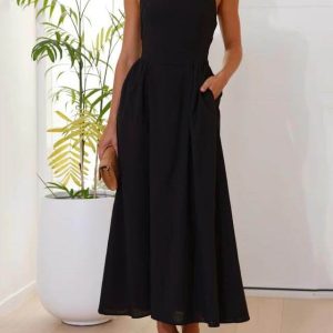 Leanna ™ vestido con cuello halter