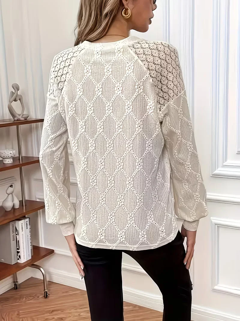 Livia – Blusa con patrón y mangas largas - Imagen 5