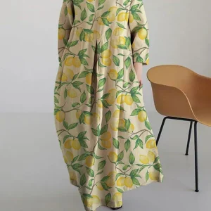 Tanya - Vestido floral midi de agradable ligereza y estilo mediterráneo perfecto para el verano