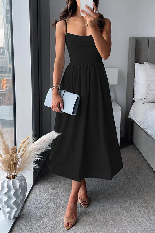 Martina™ | Elegante vestido midi con tiras - Imagen 5