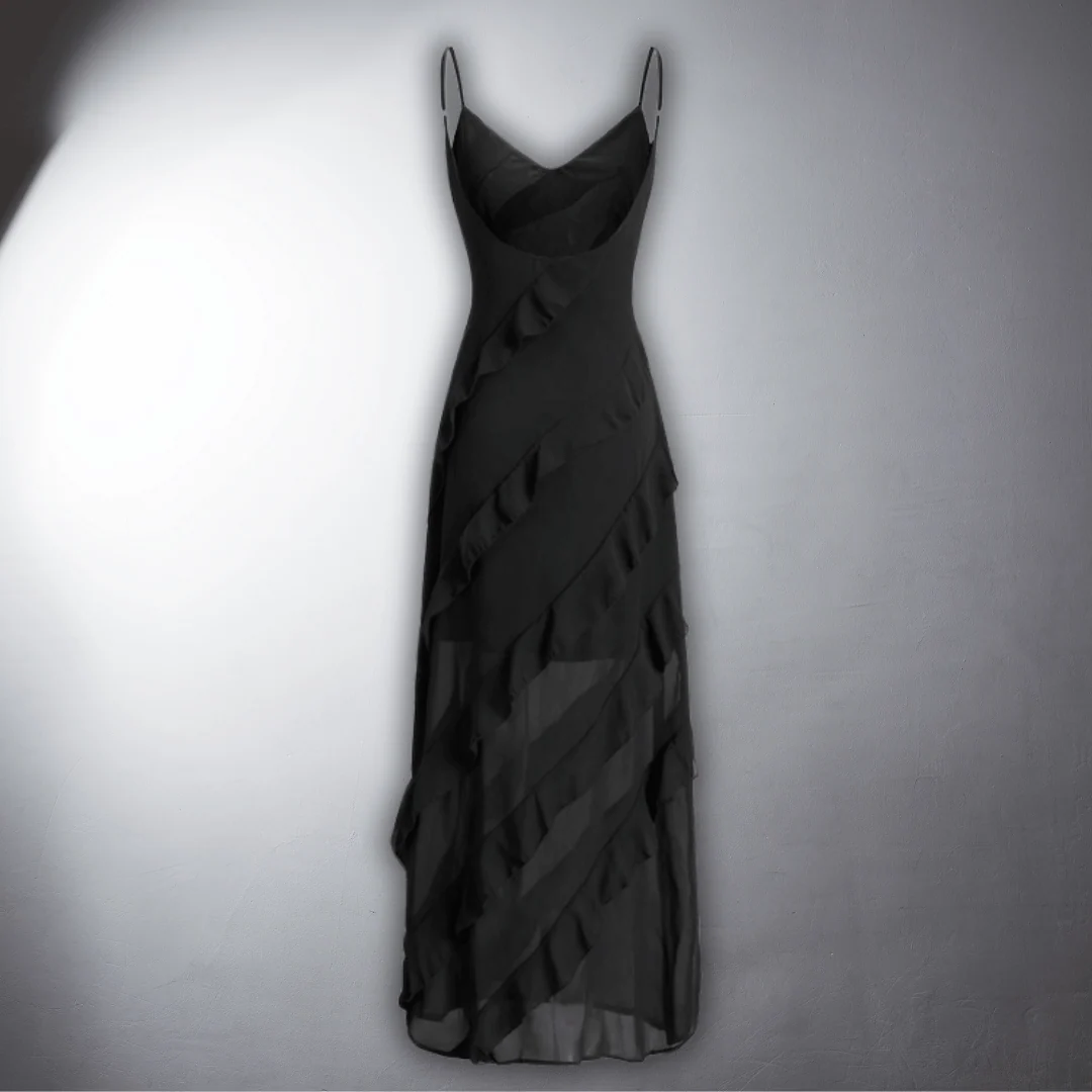 Pasqualina | Elegante vestido de noche en tejido de primera calidad - Imagen 9
