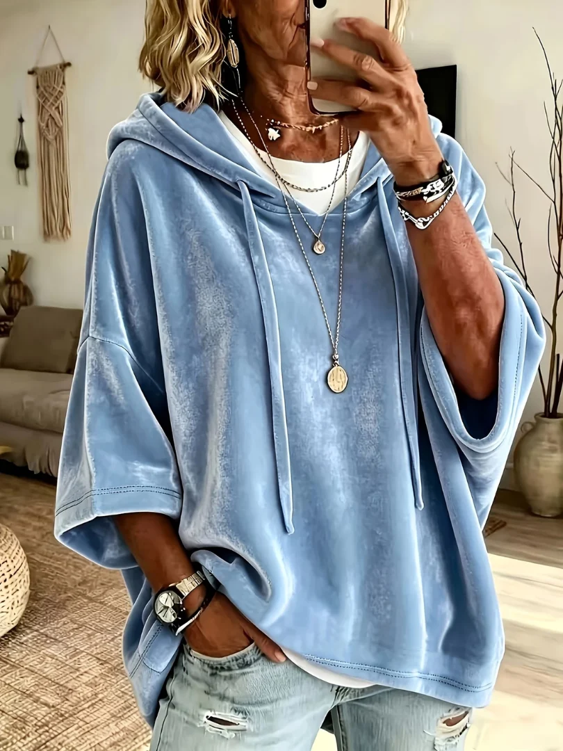 Luana | Sudadera Oversized de Luxe Velours para Mujer - Imagen 3