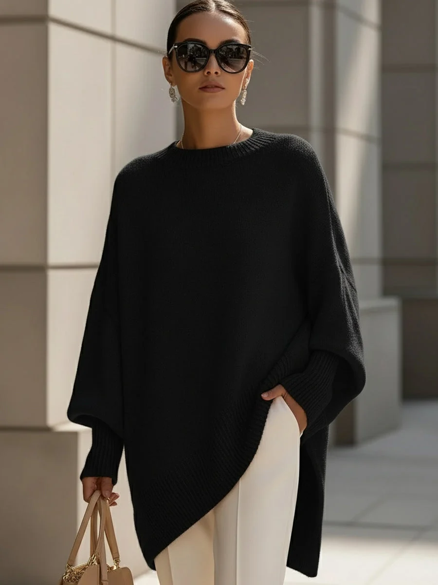 Anneta | Suéter tipo poncho de gran tamaño - Imagen 9