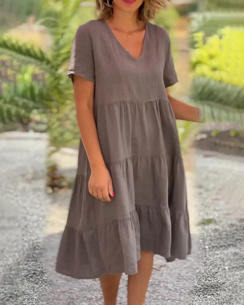 Nathalie™ | Vestido ligero con escote en pico - Imagen 2