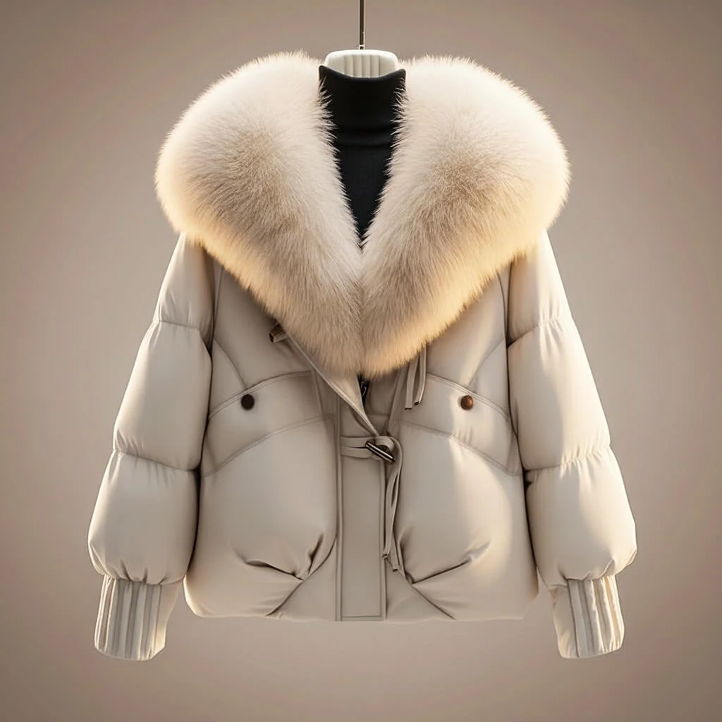 Evelien – Abrigo de Mujer invierno acolchado con cuello suave - Imagen 9