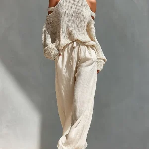 Camilla | Conjunto moderno de punto y lino para Mujer
