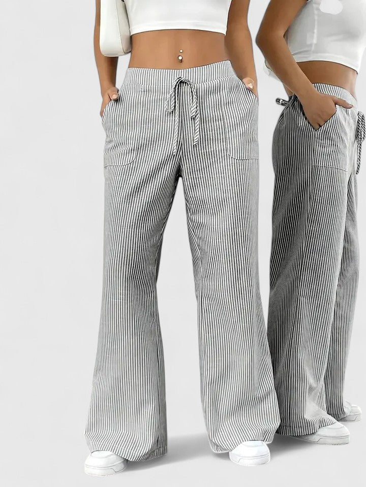 Dominique | Pantalones anchos y cómodos con detalles elegantes - Imagen 6