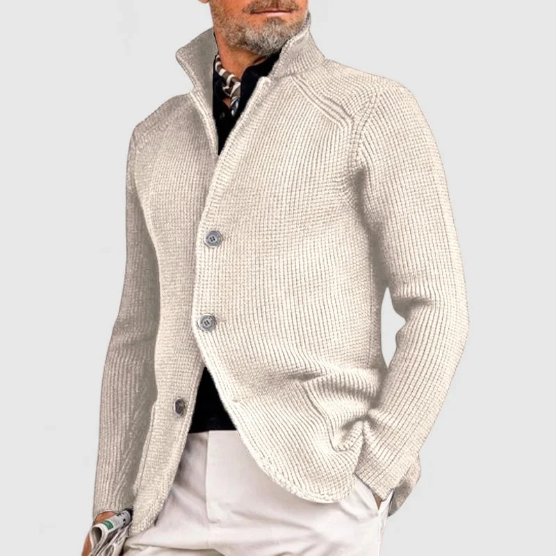 Ramon - Jersey elegante con bolsillo de punto con solapa para hombre - Imagen 7