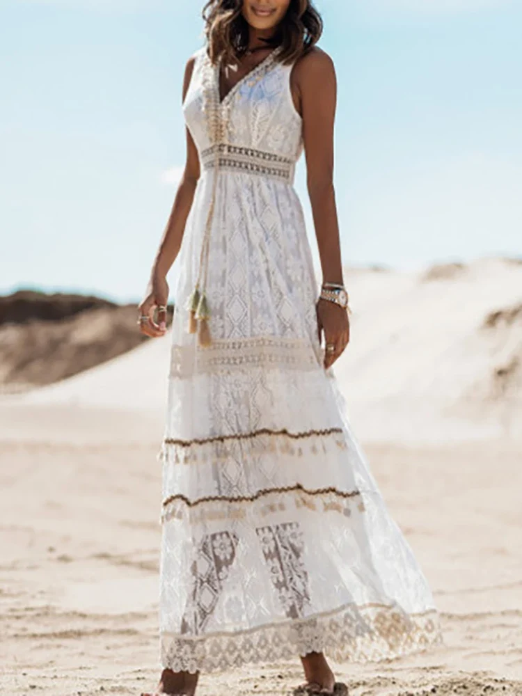 Nina | Vestido bohemio de lujo (Casi agotado) - Imagen 5