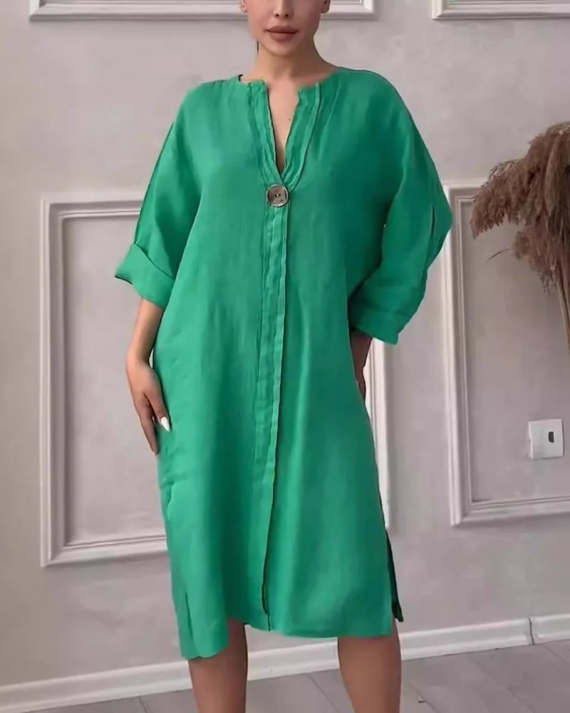 CLARITA – VESTIDO LIGERO ANCHO TEMPORADA PRIMAVERA - Imagen 8