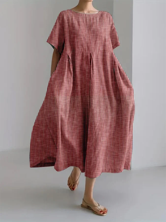 ELEANOR - VESTIDO OVERSIZE DE RAYAS RETRO - Imagen 2