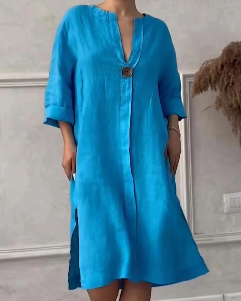CLARITA – VESTIDO LIGERO ANCHO TEMPORADA PRIMAVERA - Imagen 4