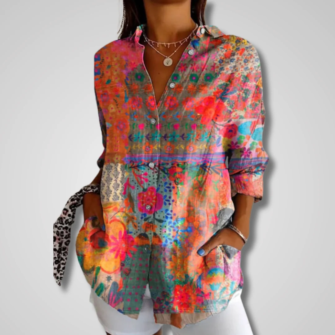 MELLE - Camisa Vintage para Mujer - Imagen 2