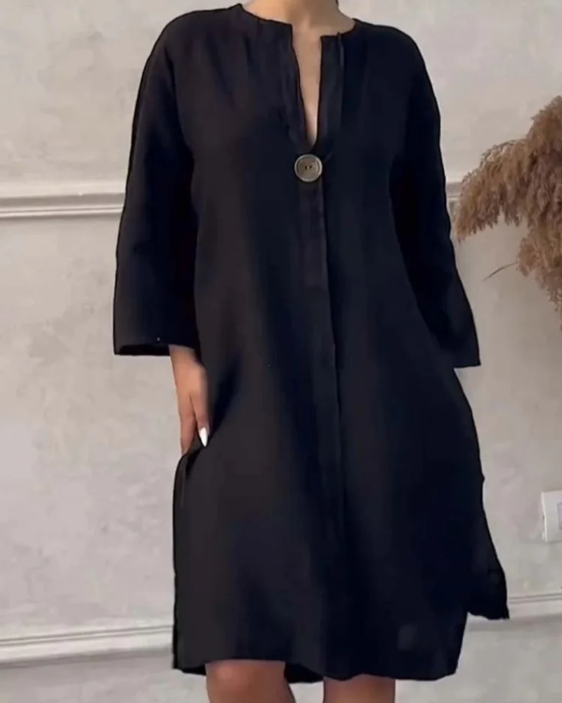 CLARITA – VESTIDO LIGERO ANCHO TEMPORADA PRIMAVERA - Imagen 3