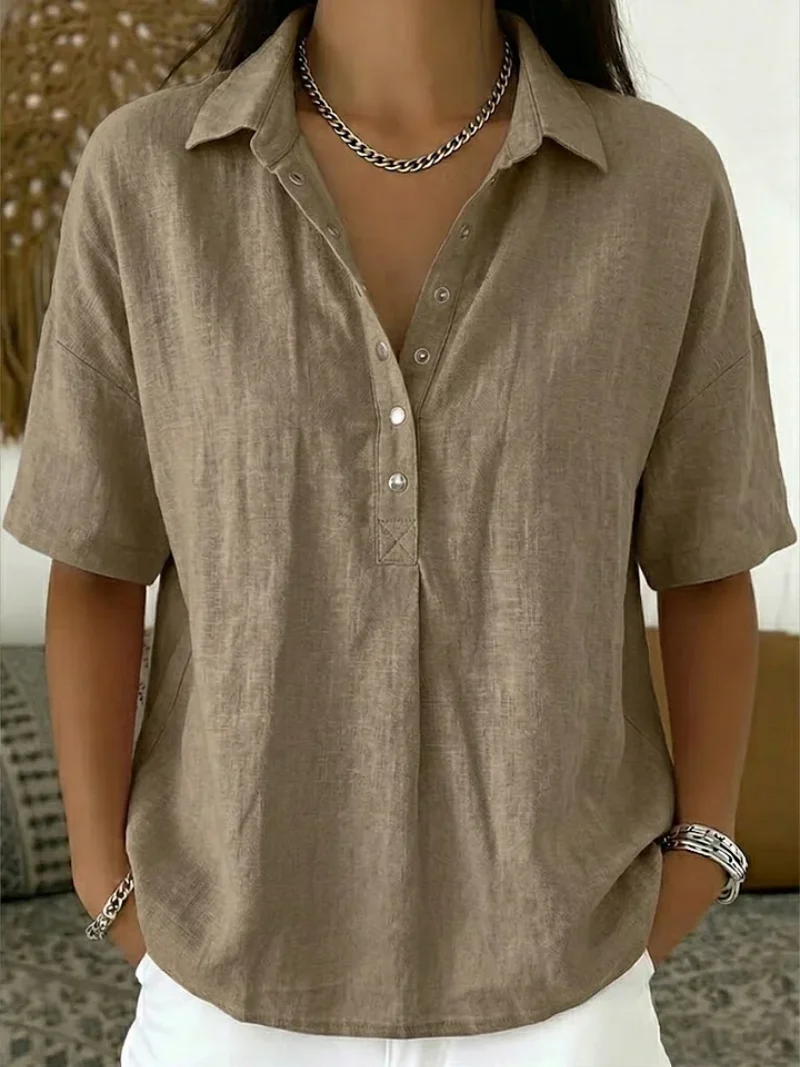 Velara | Blusa con cuello y detalles de botones para Mujer - Imagen 6