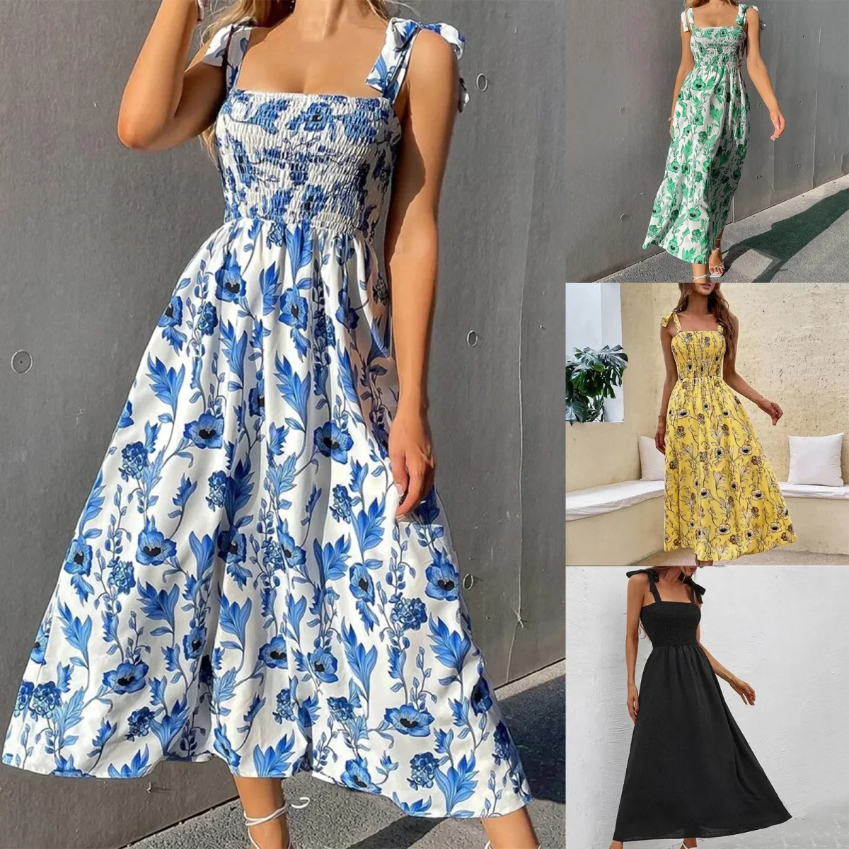 Nara™ Vestido holgado sin mangas con tirantes para mujer - Imagen 6
