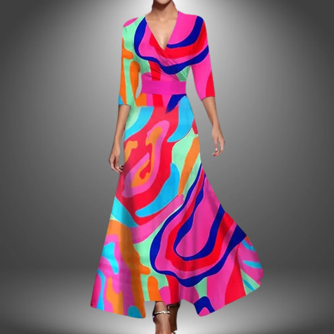 Nunzia | Elegante vestido de noche con encanto floral - Imagen 5