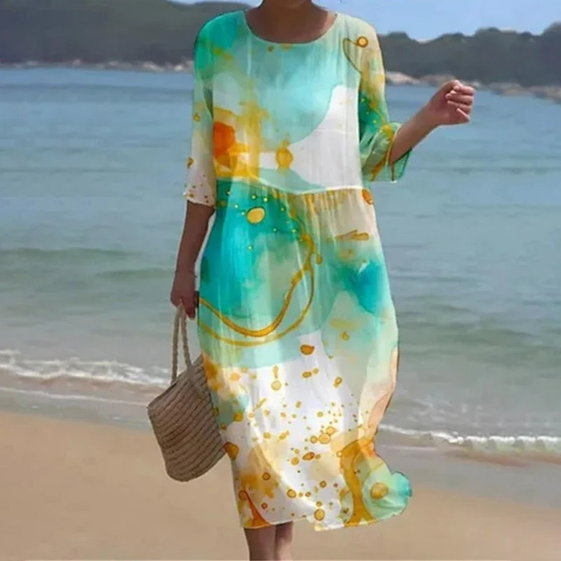 Miranda™ Vestido estampado ligero verano - Imagen 5