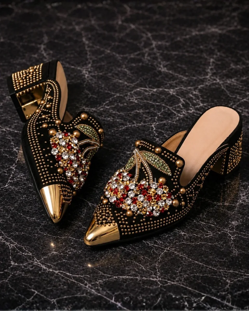 Gilda | Tacon con Cristales y Detalle de Cereza para Mujer - Imagen 6
