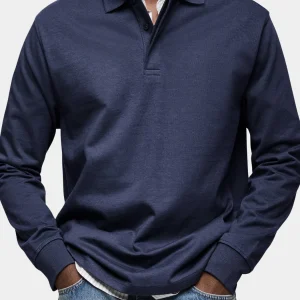 KOELMAN | POLO DE MANGA LARGA DE LUJO PARA HOMBRE