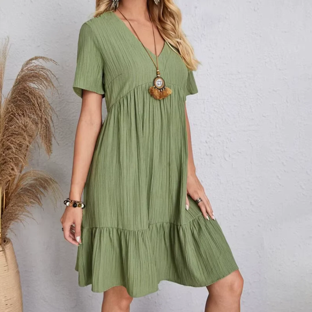 Natacha™ | Vestido fluido y favorecedor con textura plisada - Imagen 3