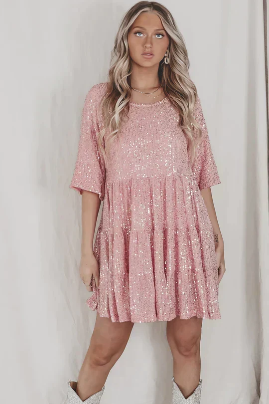 Vestido Antonella™ Glamuroso de Lentejuelas - Imagen 3