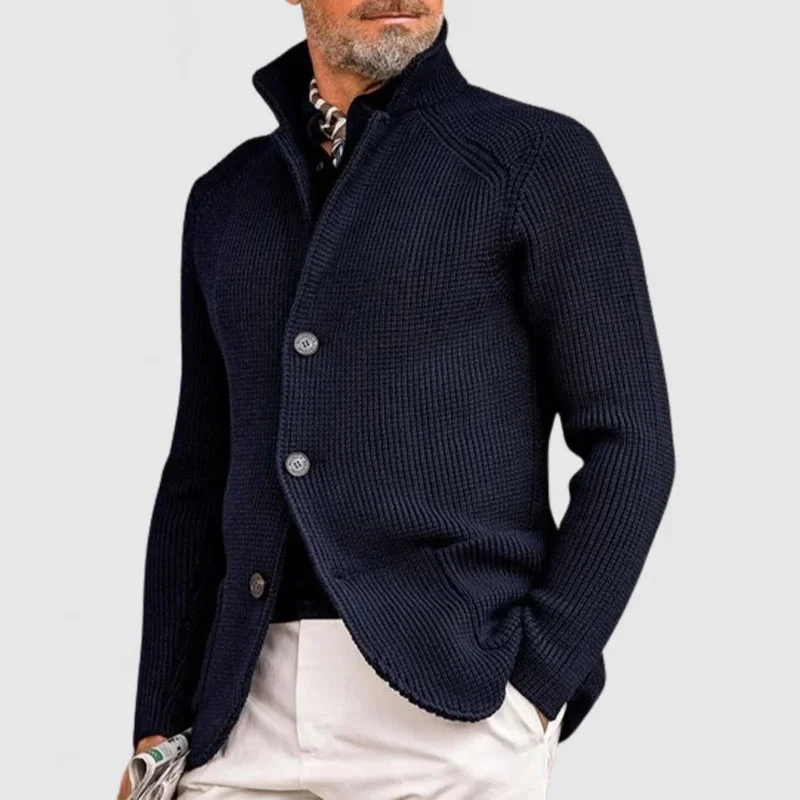 Ramon - Jersey elegante con bolsillo de punto con solapa para hombre - Imagen 2