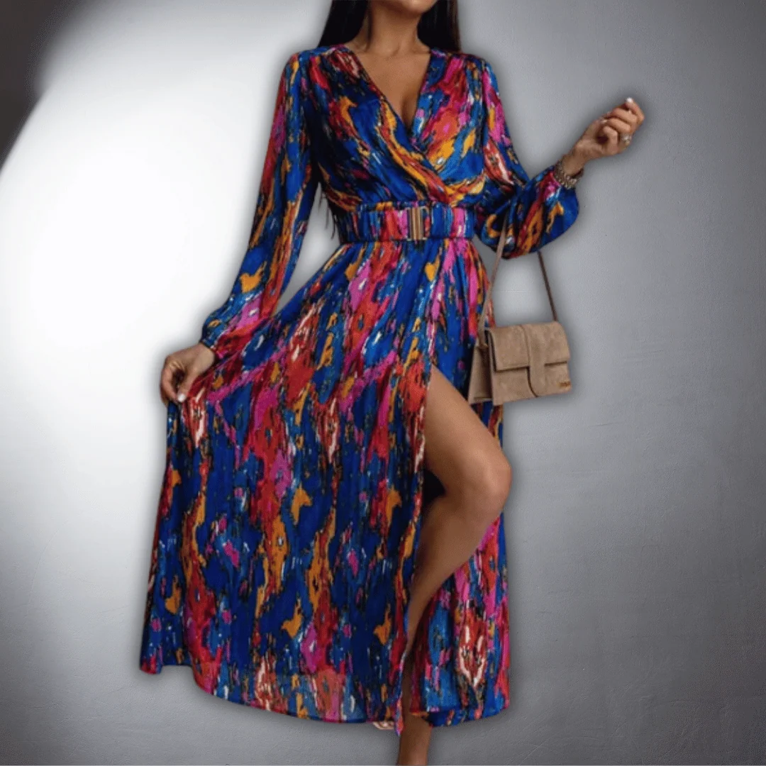 Giada | Vestido boho con abertura alta - Imagen 4