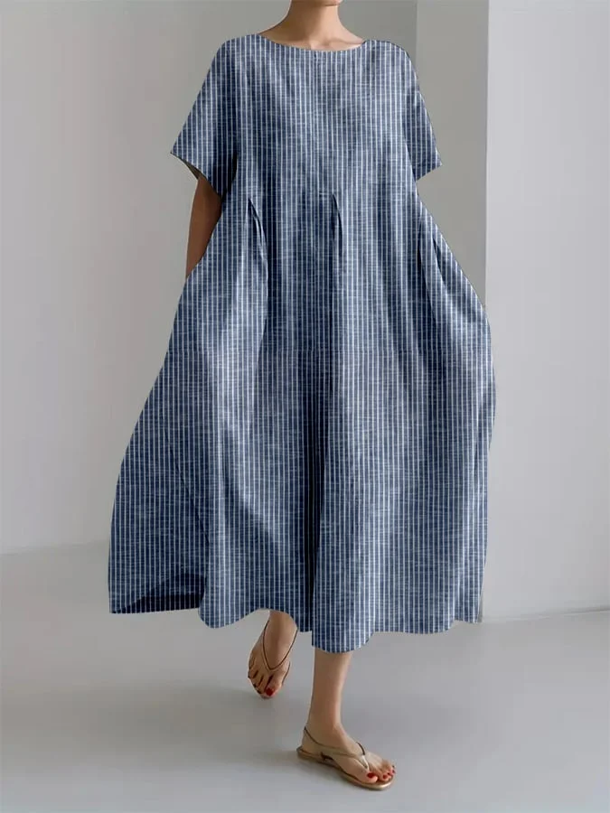 ELEANOR - VESTIDO OVERSIZE DE RAYAS RETRO - Imagen 3