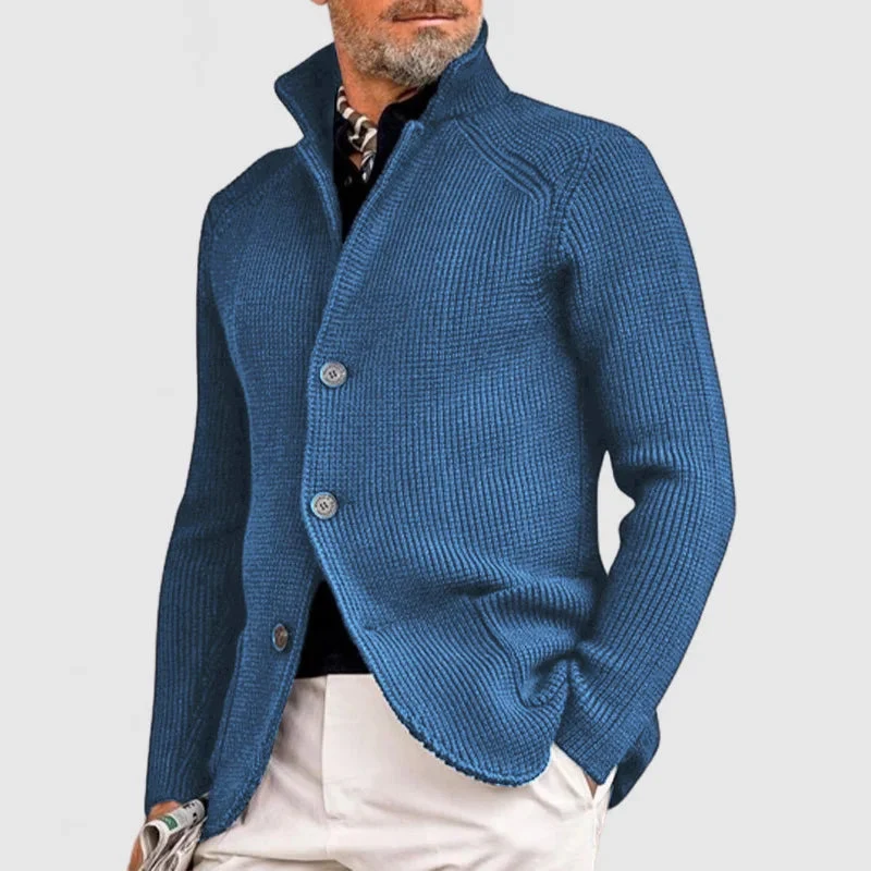 Ramon - Jersey elegante con bolsillo de punto con solapa para hombre - Imagen 8