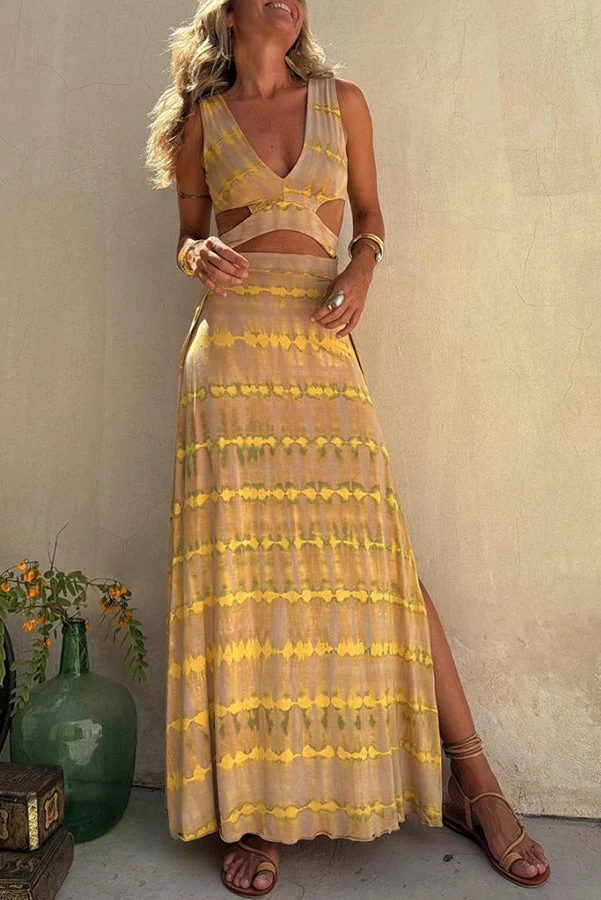 Bianca - Vestido de algodón con escote pronunciado y aberturas - Imagen 9