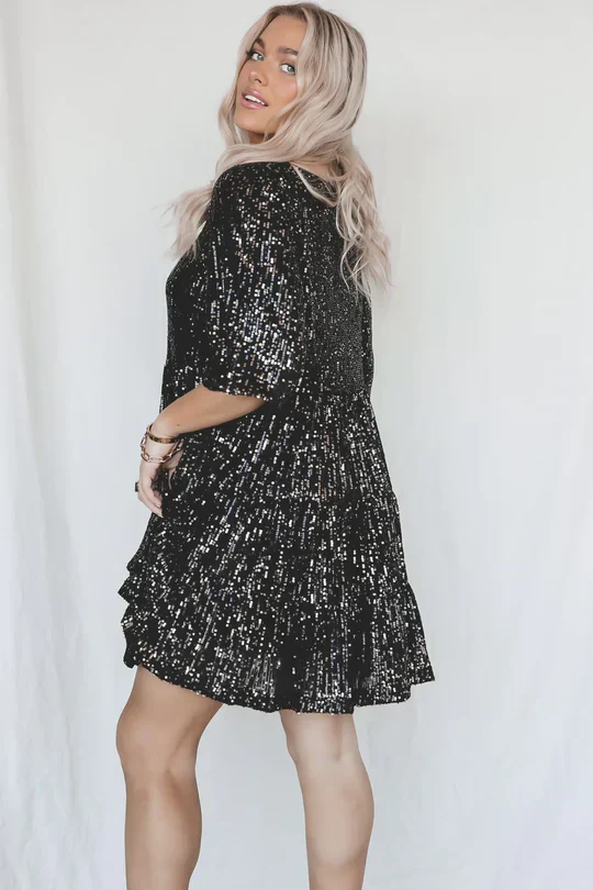 Vestido Antonella™ Glamuroso de Lentejuelas - Imagen 7